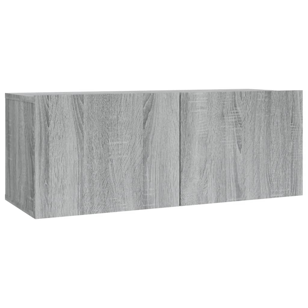 vidaXL Set de muebles para TV 2 pzas madera contrachapada gris Sonoma - Image 5