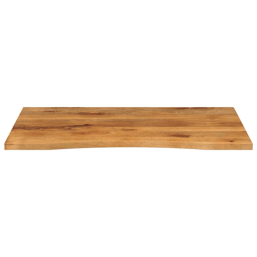 vidaXL Tablero escritorio con curva madera mango rugosa 110x80x2,5 cm - Image 3