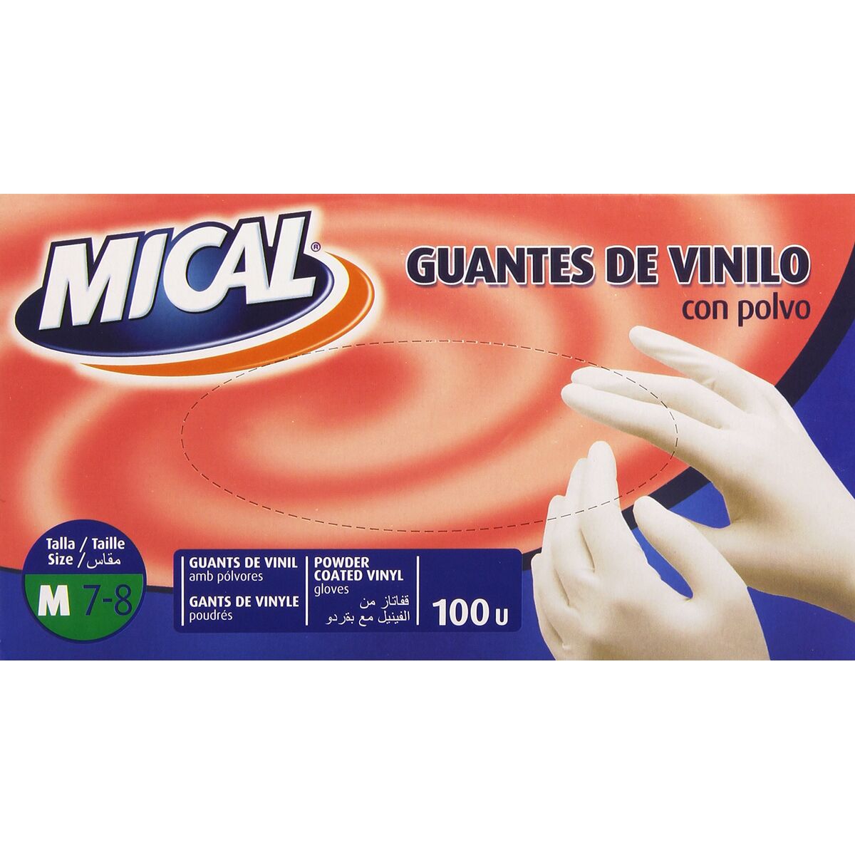 Guanti Monouso Mical VINILO TALLA M M (100 Unità)