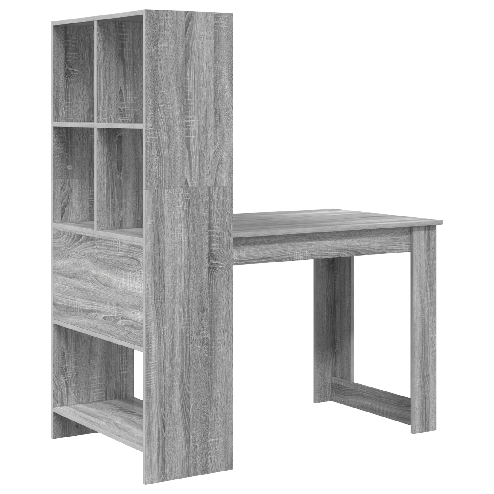 Scrivania Grigio Sonoma 122 X 67 X 145 Cm Legno Multistrato - Image 6