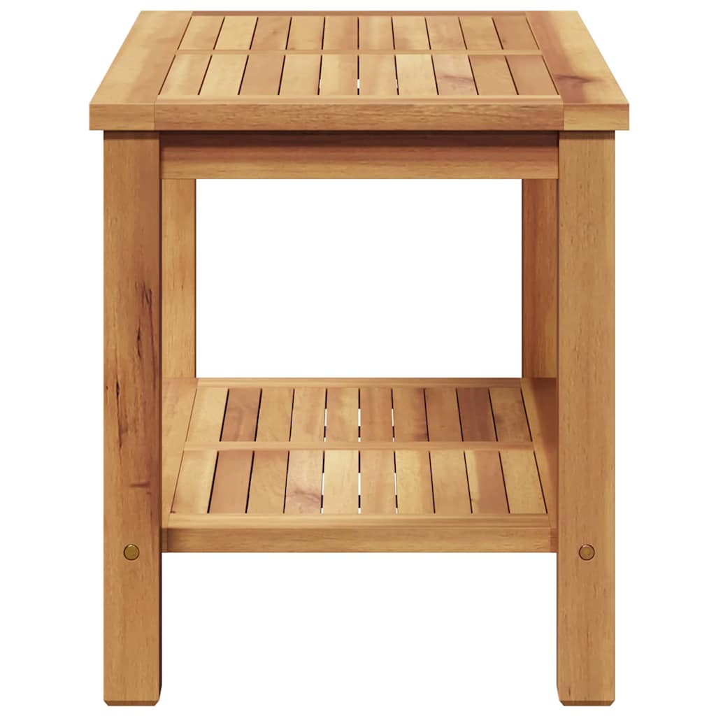vidaXL Table basse Marron 70 x 40 x 45 cm Bois de teck solide - Image 6