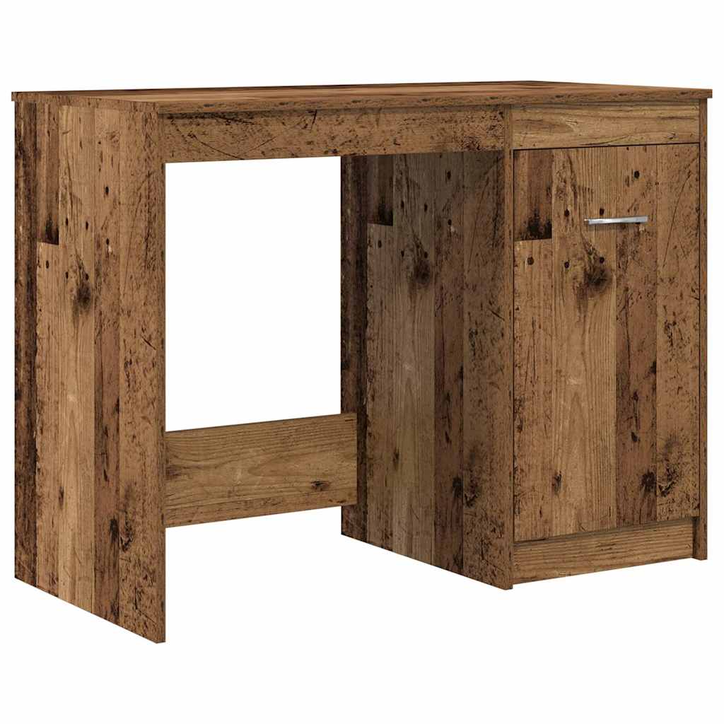 vidaXL Schreibtisch mit Unterschrank Altholz Holzwerkstoff - Image 4