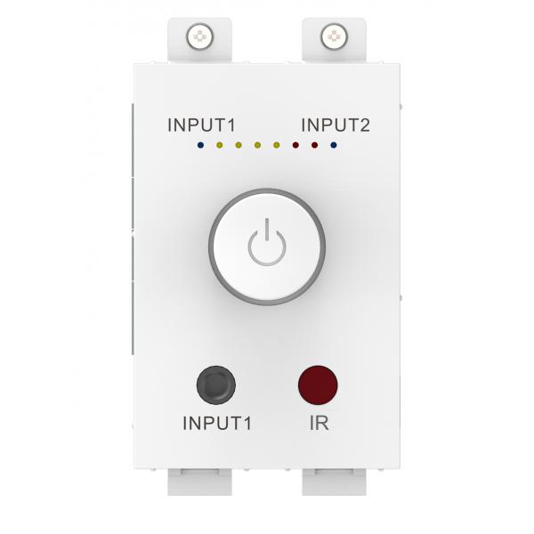 Vision Tc3-Amp Amplificatore Audio 2.0 Canali Casa Bianco (modular Av Faceplate Audio Amplifier - 2 X 25w [rms At 8 Ohms] - Two Inputs [input 1 Dupli