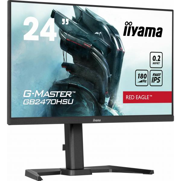 Iiyama G-Master Gb2470hsU-B6 Monitor Pc 60,5 Cm [23.8] 1920 X 1080 Pixel Full Hd Lcd Nero (iiyama G-Master Gb2470hsU-B6 24' Fast Ips 180hz Gaming Mon