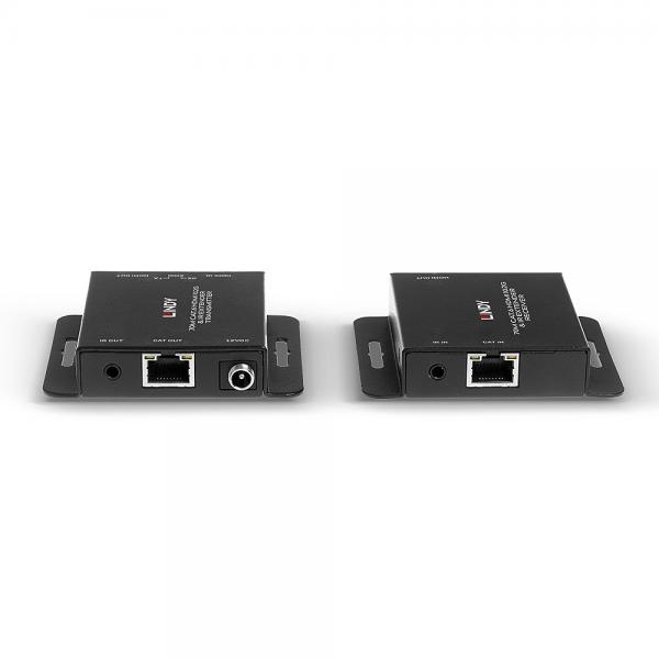 Lindy 38208 Moltiplicatore Av Trasmettitore E Ricevitore Av Nero (70m Cat.6 Hdmi 4k30 Extender - Warranty: 24m) - Image 4