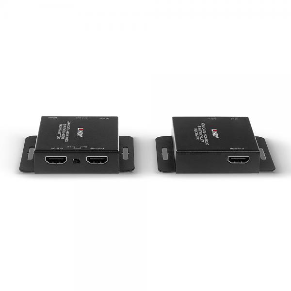Lindy 38208 Moltiplicatore Av Trasmettitore E Ricevitore Av Nero (70m Cat.6 Hdmi 4k30 Extender - Warranty: 24m) - Image 3
