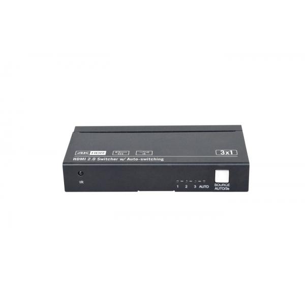 Vivolink Vlsw131 Conmutador De Vídeo Hdmi (hdmi Switcher 3x1 4k@60hz - With Cec And Ir . - Warranty: 36m)