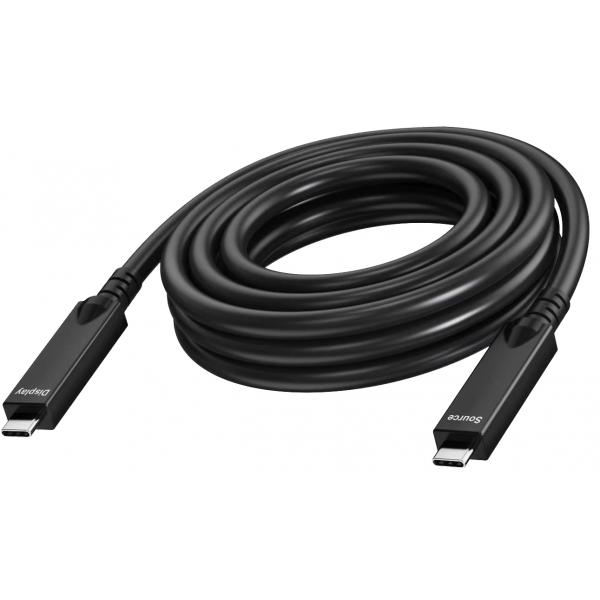 Vision Tc 7musbc/bl Cavo Usb Usb 3.2 Gen 1 [3.1 Gen 1] 7 M Usb C Nero (7 M Usb C Cable -Active Optical Cable - 2 Lane Supports Dp 1.4 [16.2 Gbps] And
