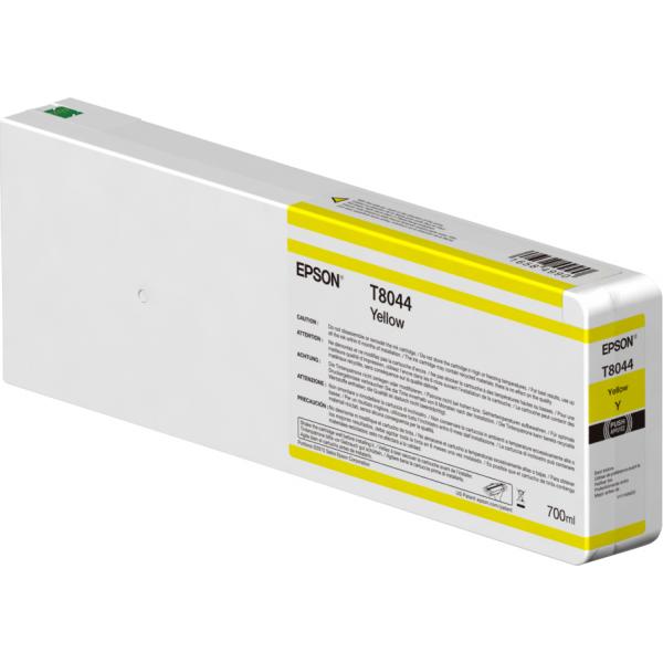 Epson Singlepack Yellow T804400 Ultrachrome Hdx/hd 700ml (t8044 Yellow Ink Cartridge - 700ml)