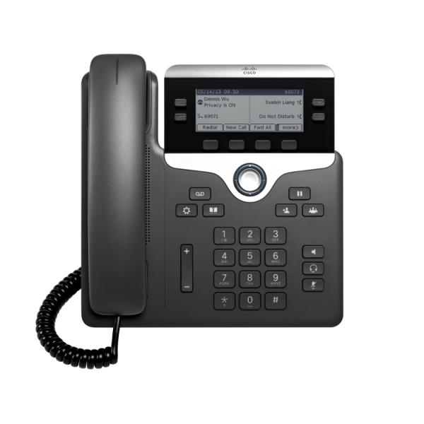 Cisco 7821 Telefono Ip Nero, Argento 2 Linee (cisco Ip Phone 7821 - Voip Phone - Sip, Srtp - 2 Lines) - Versione uk