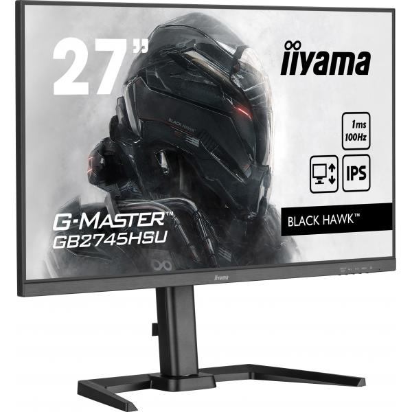 Iiyama G-Master Gb2745hsU-B2 Led Display 68,6 Cm [27] 1920 X 1080 Pixel Full Hd Nero (27in Ips Gaming G-Master Black - Hawk Freesync 1920x1080 100hz