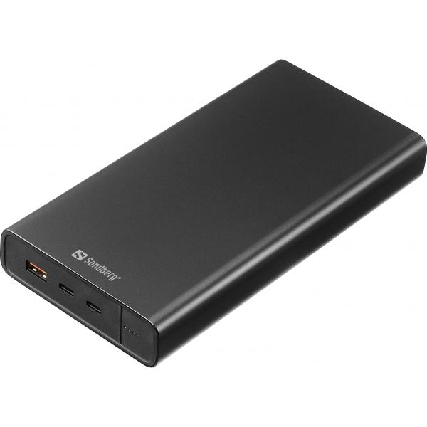 Sandberg 420-63 Batteria Portatile Ioni Di Litio 40000 Mah Nero (powerbank UsB-C Pd 127w 40000 - Powerbank UsB-C Pd 100w 38400 - Warranty: 60m)
