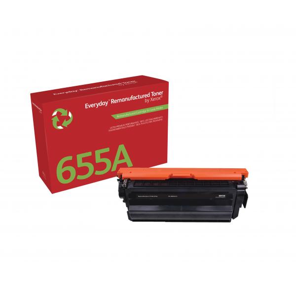 Toner Rigenerato Everyday™ Di Xerox Nero Compatibile Con Hp 655a [cf450a], Capacità Standard (everyday Black Toner Compatible - With Hp 655a [cf450a]