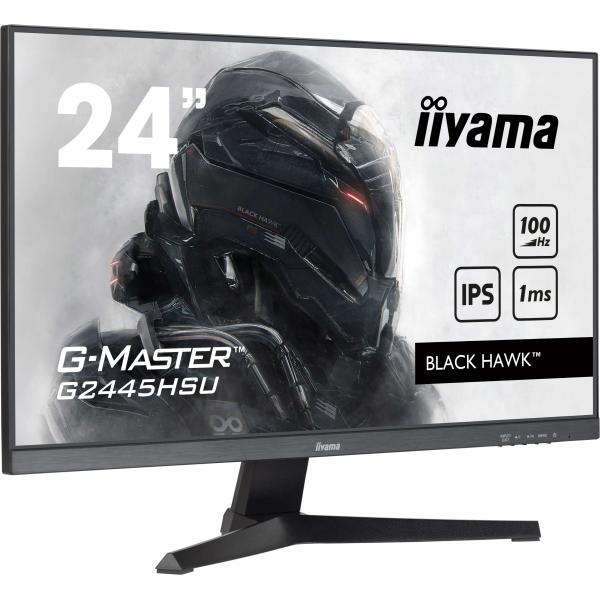 Iiyama G-Master G2445hsU-B2 Monitor Pc 60,5 Cm [23.8] 1920 X 1080 Pixel Full Hd Lcd Nero (24 G-Master G2445hsU-B2 Gaming Monitor - 24 Black Ips Gamin