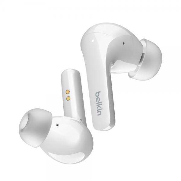 Belkin Soundform Flow Auricolare Wireless IN-Ear Musica E Chiamate Usb TipO-C Bluetooth Bianco (soundformtws Earbuds White)