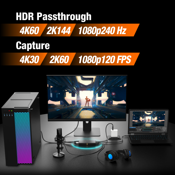 J5create Jva14-N Stazione Di Acquisizione Giochi 4k (4k Game Capture Station - ) - Image 4