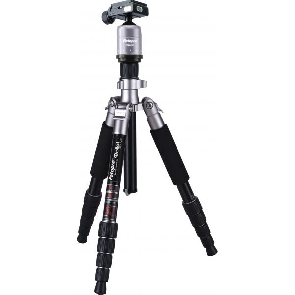 Rollei Compact Traveler No. 1 Treppiede Fotocamere Digitali/film 3 Gamba/gambe Nero (fotopro X4I-E - Stativ Med Ben)