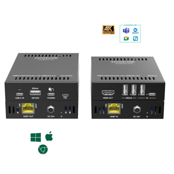 Vivolink Vlusbcext151 Estensore Kvm Trasmettitore E Ricevitore (usB-C 4k Kvm Extender Over - Hdbt3.0 . - Warranty: 36m)