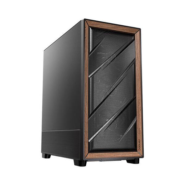Antec Flux Se Midi Tower Nero, Legno (antec Flux Se Full Tower Pc Case With Solid Side Panel, Black/wood, 5x PrE-Installed Fans, Usb TypE-C, E-Atx/at