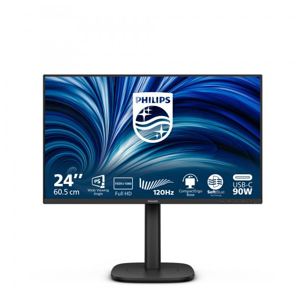 Philips 3000 Series 24b2u3301/00 Monitor Pc 60,5 Cm [23.8] 1920 X 1080 Pixel Full Hd Lcd Nero (24b2u3301 23.8in 60.45cm Ips - 1920x1080 4 Ms 16:9 Bla