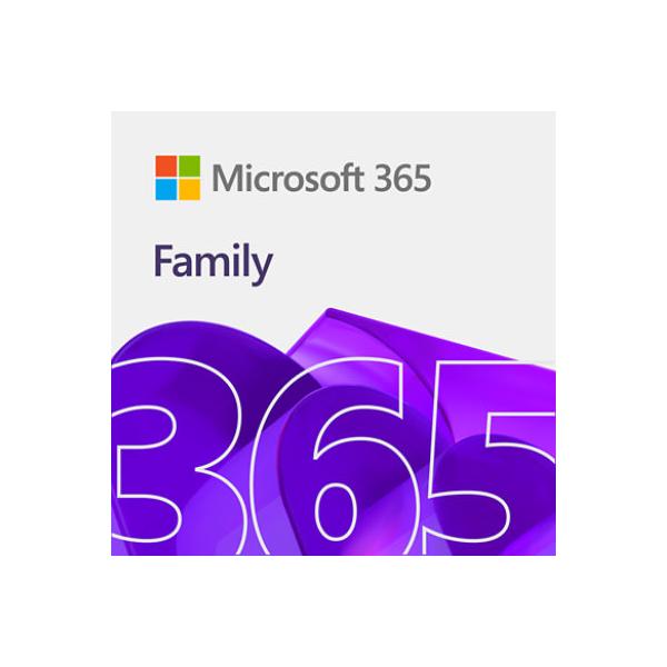 Microsoft Office 365 Family Suite Office 1 Licenza/e Ita 1 Anno/i (m365 Family Italian Eurozone Subscr 1yr Medialess Fy25h2)
