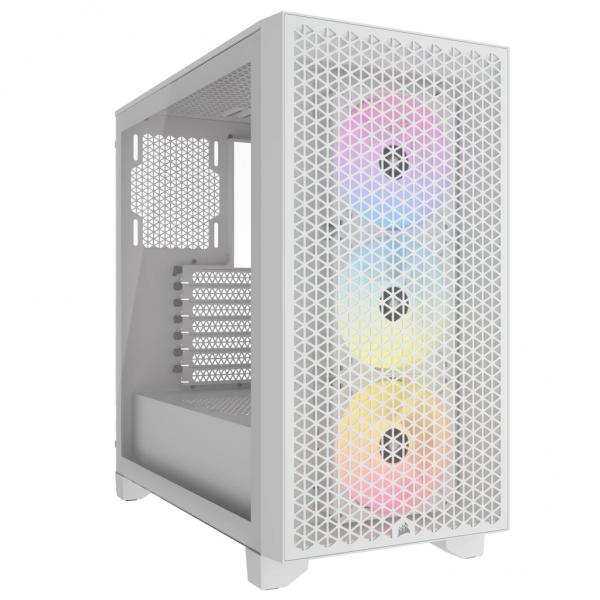 Corsair CC-9011256-Ww Computer Case Midi Tower Bianco (corsair 3000d Rgb Airflow White Mid Case)