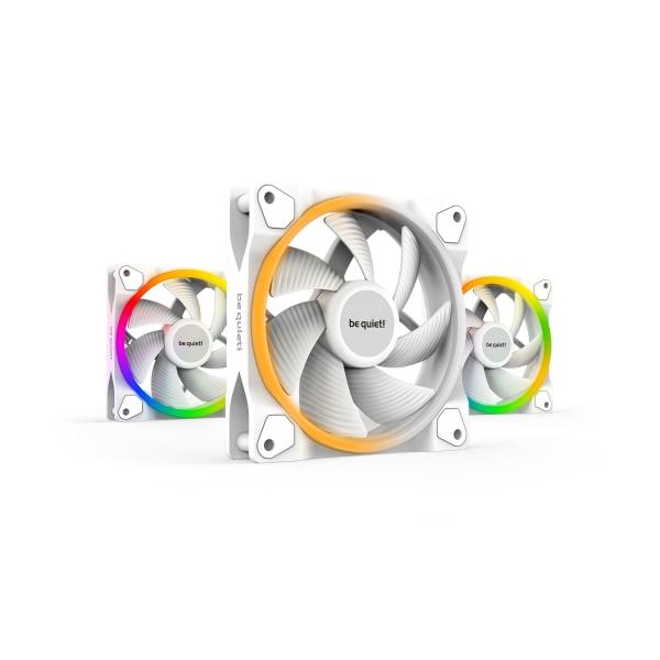 Be Quiet Light Wings Argb 120mm Pwm Fan White - Triple Pack