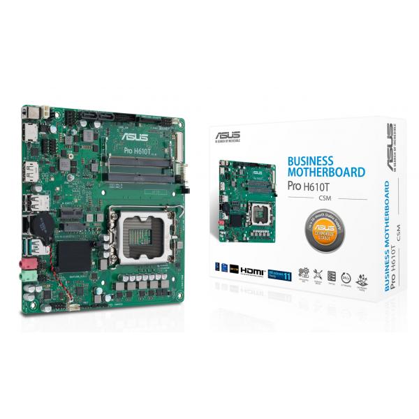 Asus Pro H610T-Csm Intel H610 Lga 1700 Mini Itx (asus Pro H610T-Csm - Corporate Stable Model, Intel H610, 1700, Thin Mini Itx, 2 Ddr5 SO-Dimm, Hdmi,