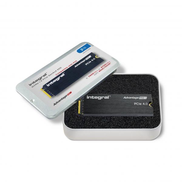 Integral Inssd2tm2280g4ap1xhs Drives Allo Stato Solido 2 Tb M.2 Pci Express 4.0 Nvme (2tb - 2000gb Ssd M.2 2280 Nvme 1.4 Pcie Gen4 X4 R-7400mbs W-670