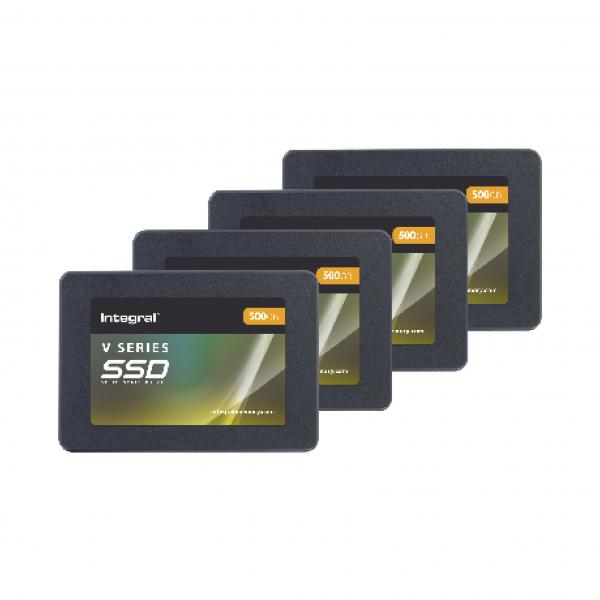 Integral Inssd500gs625v2-4pck Drives Allo Stato Solido 500 Gb 2.5 Serial Ata Iii (500gb Ssd 4 Pck 2.5inch Sata 3 R-520mbs W-470mbs Tlc Tbw 256 V Seri