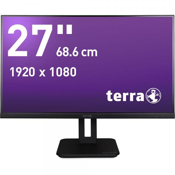 Terra 3030239 Monitor Pc 68,6 Cm [27] 1920 X 1080 Pixel Full Hd Lcd Nero (terra Lcd/led 2748w Pv V3.1 Schwarz Hdmi/dp/usB-C Greenline Plus)