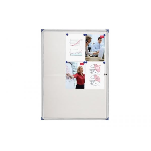 Nobo Bacheca Ultrapiatta Magnetica 9xa4 (nobo 1902282 Internal Flat Glazed Case 9 X A4 Magnetic)
