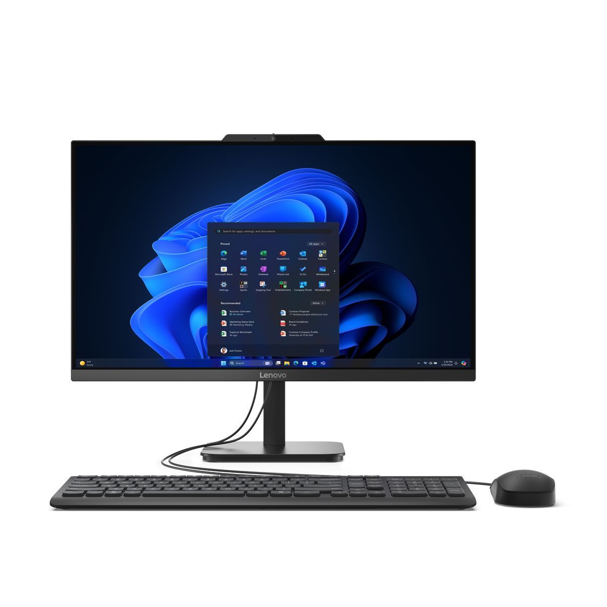 Lenovo V100 Intel Core I3 N-Series I3-N305 60,5 Cm [23.8] 1920 X 1080 Pixel Pc AlL-IN-One 8 Gb Ddr4-Sdram 512 Gb Ssd Windows 11 Pro WI-Fi 6 [802.11ax