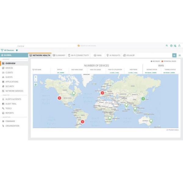 Hpe Aruba Networking Central Ap Foundation 3 Year Subscription E-Stu (hpe Aruba Central Foundation - Licenza A Termine [3 Anni] - 1 Punto D'accesso -