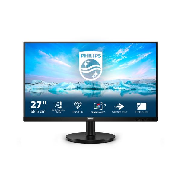 Philips V Line 275v8la/00 Monitor Pc 68,6 Cm [27] 2560 X 1440 Pixel Quad Hd Led Nero (philips V-Line 275v8la - Monitor A Led - 27 - 2560 X 1440 Qhd -