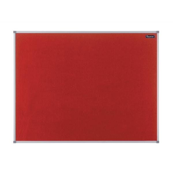 Nobo Basic Bacheca Per Appunti Rosso Alluminio (nobo Essence Felt Notice Board Red 1200x900mm - 1904067 Dd)
