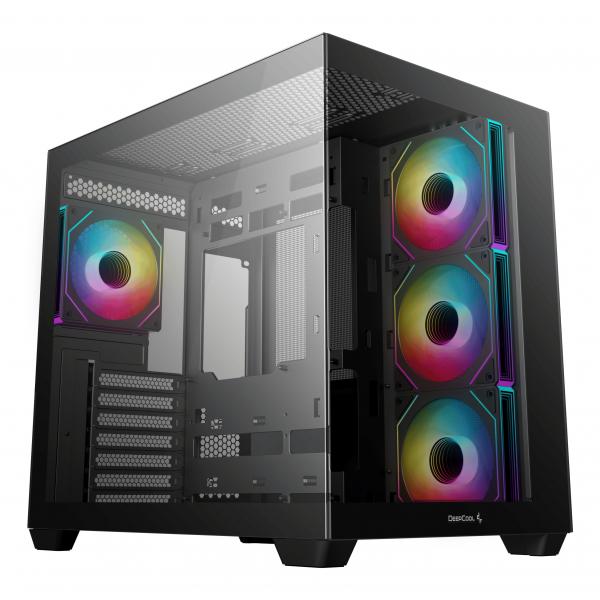 Deepcool Cg530 4f Midi Tower Nero (deepcool Cg530 4f MiD-Tower Case With Tempered Glass Panels, 4 PrE-Installed Argb Fans, And Optimal Airflow Suppor
