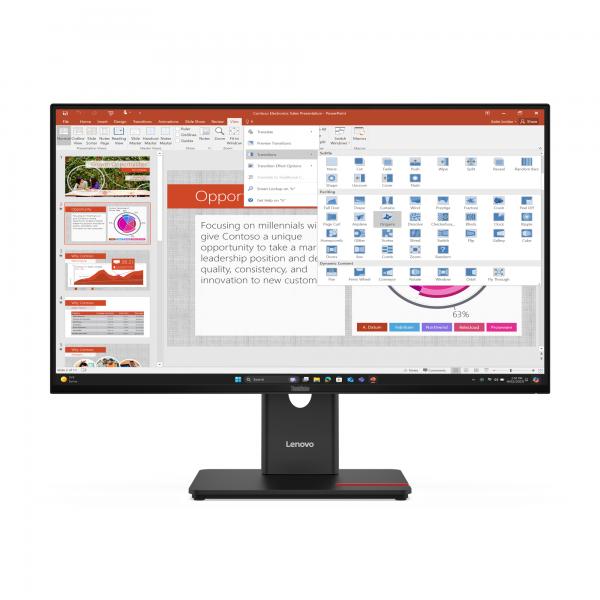 Lenovo Thinkvision T27-40 Led Display 68,6 Cm [27] 1920 X 1080 Pixel Full Hd Nero (lenovo Thinkvision T27-40 - Full Hd)