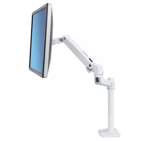 Ergotron Lx Series 45-537-216 Supporti A Parete Per Tv 81,3 Cm [32] Scrivania Bianco (lx Desk Mount Lcd Monitor Arm - Tall Pole/ Bright White Texture)