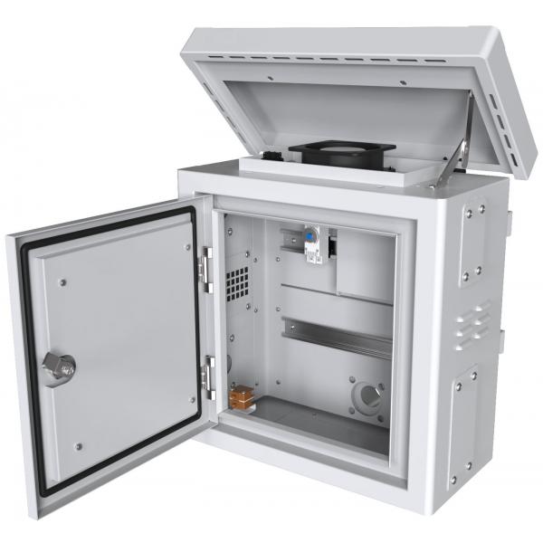 Lanview Rcctv001 Rack 0u Bianco (mini Radius Pole Mounted - Cctv Cabinet For 4 Cameras - 450 X 250 X 500mm - White - Warranty: 60m) - Image 3