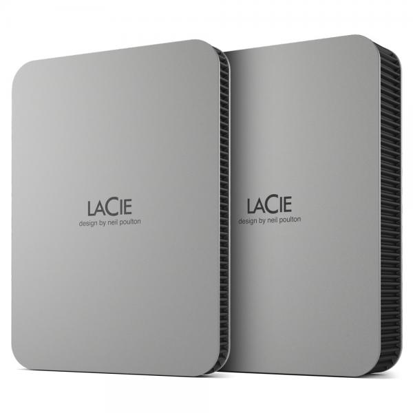 Lacie Mobile Drive [2022] Disco Rigido Esterno 2 Tb 2.5 Usb TipO-C 3.2 Gen 1 [3.1 Gen 1] Argento (hdd Ext 2tb Mobile Drive UsB-c)