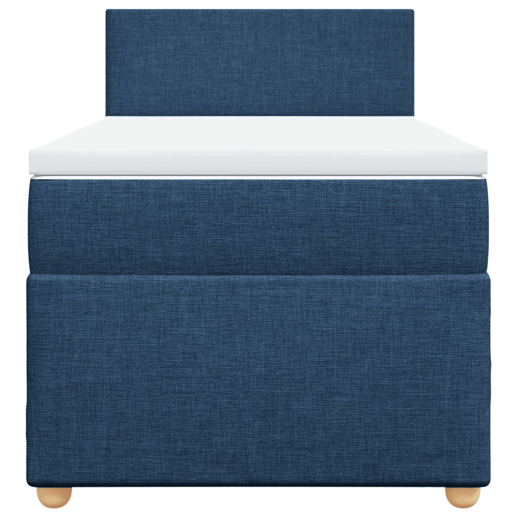 Giroletto A Molle Con Materasso Blu 90x200 Cm Intessuto - Image 4