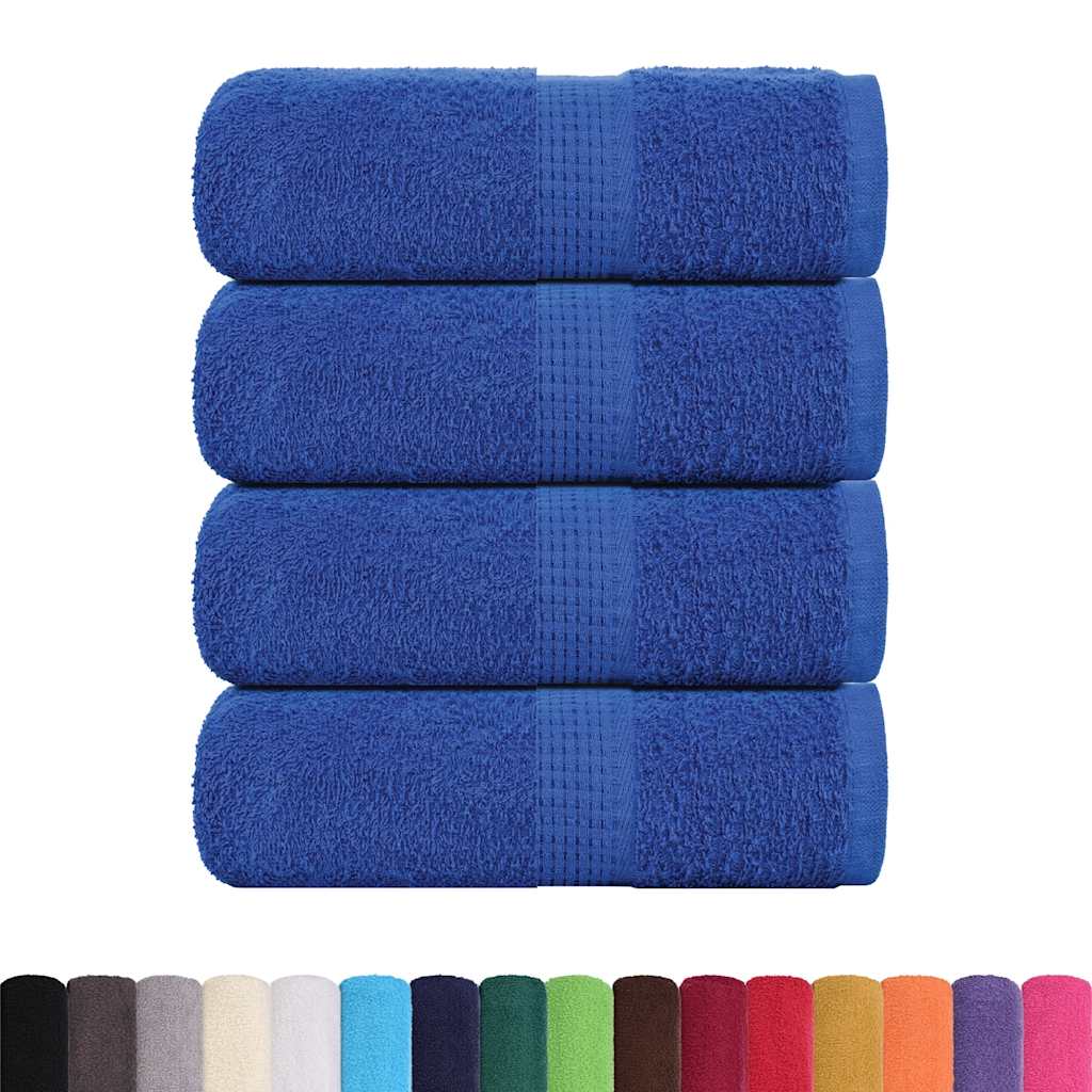 Asciugamani Da Bagno 4 Pz Frogn Blu 30x30 Cm 100% Cotone