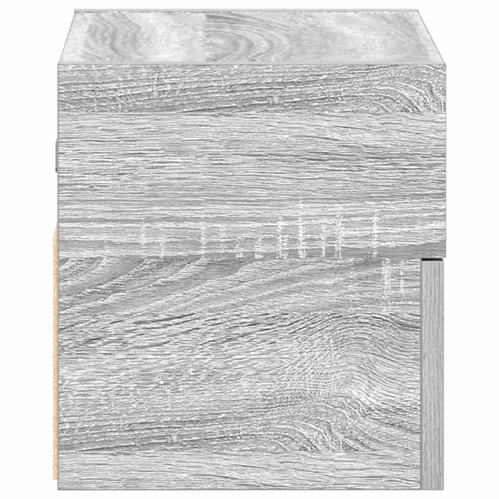 Comodini A Muro 2 Pz Grigio Sonoma 45x26x28,5 cm - Image 6