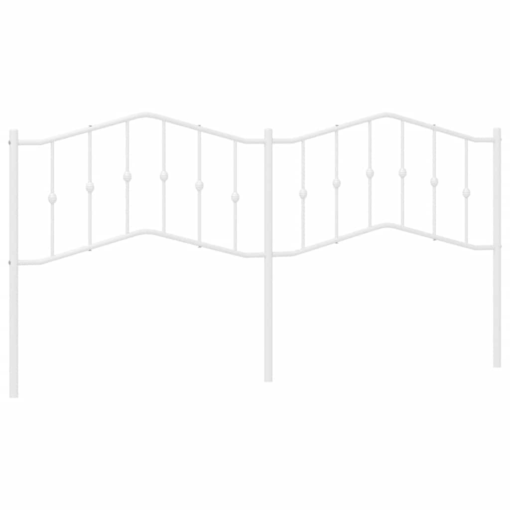 Testiera In Metallo Bianco 193 cm - Image 2