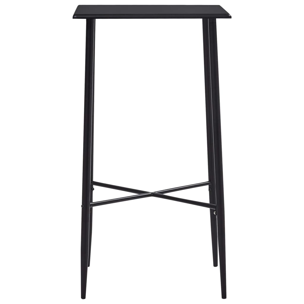 Tavolo Da Bar Nero 60x60x111 Cm In Mdf