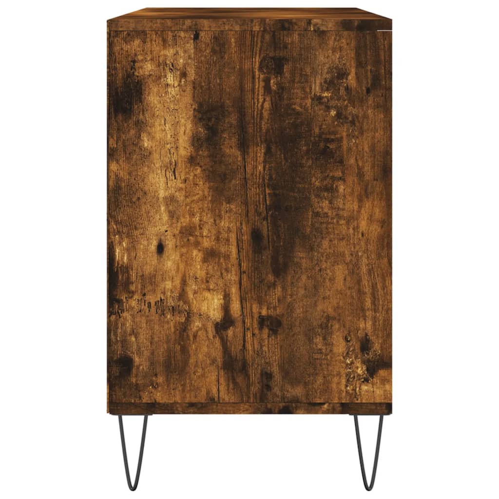 Scarpiera Rovere Fumo 102x36x60 Cm In Legno Multistrato - Image 5