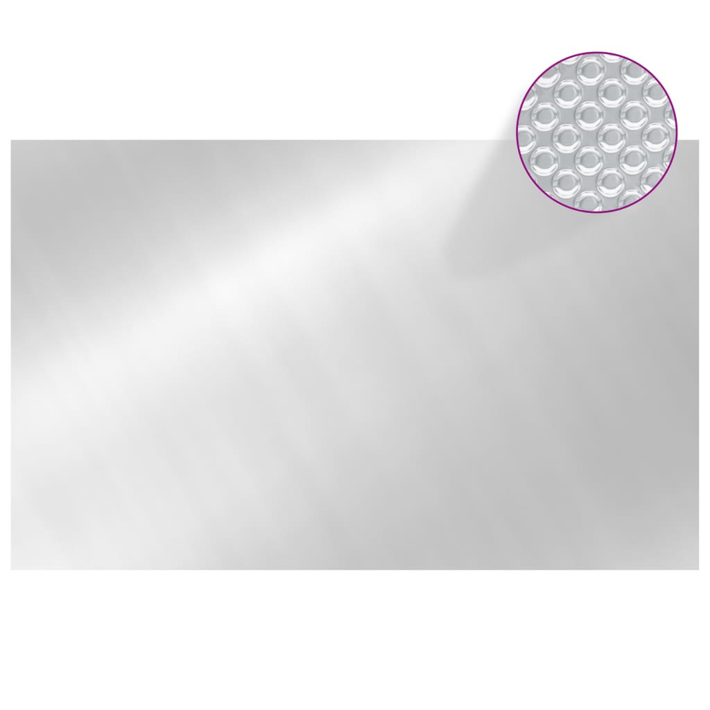 Copripiscina Rettangolare 800x500 Cm In Pe Argento