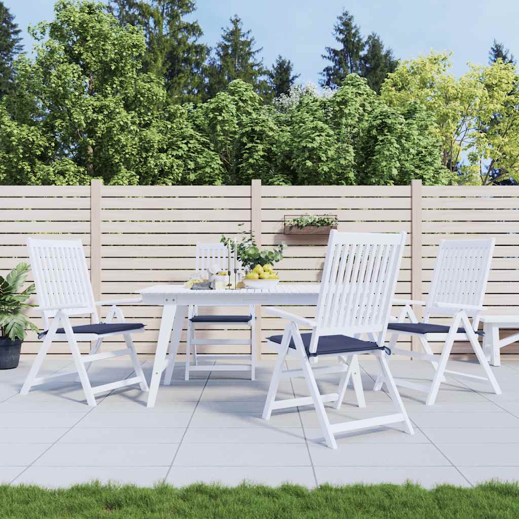 Cuscini Per Pallet 4 Pz Blu Marino 50x50x4 Cm In Tessuto Oxford