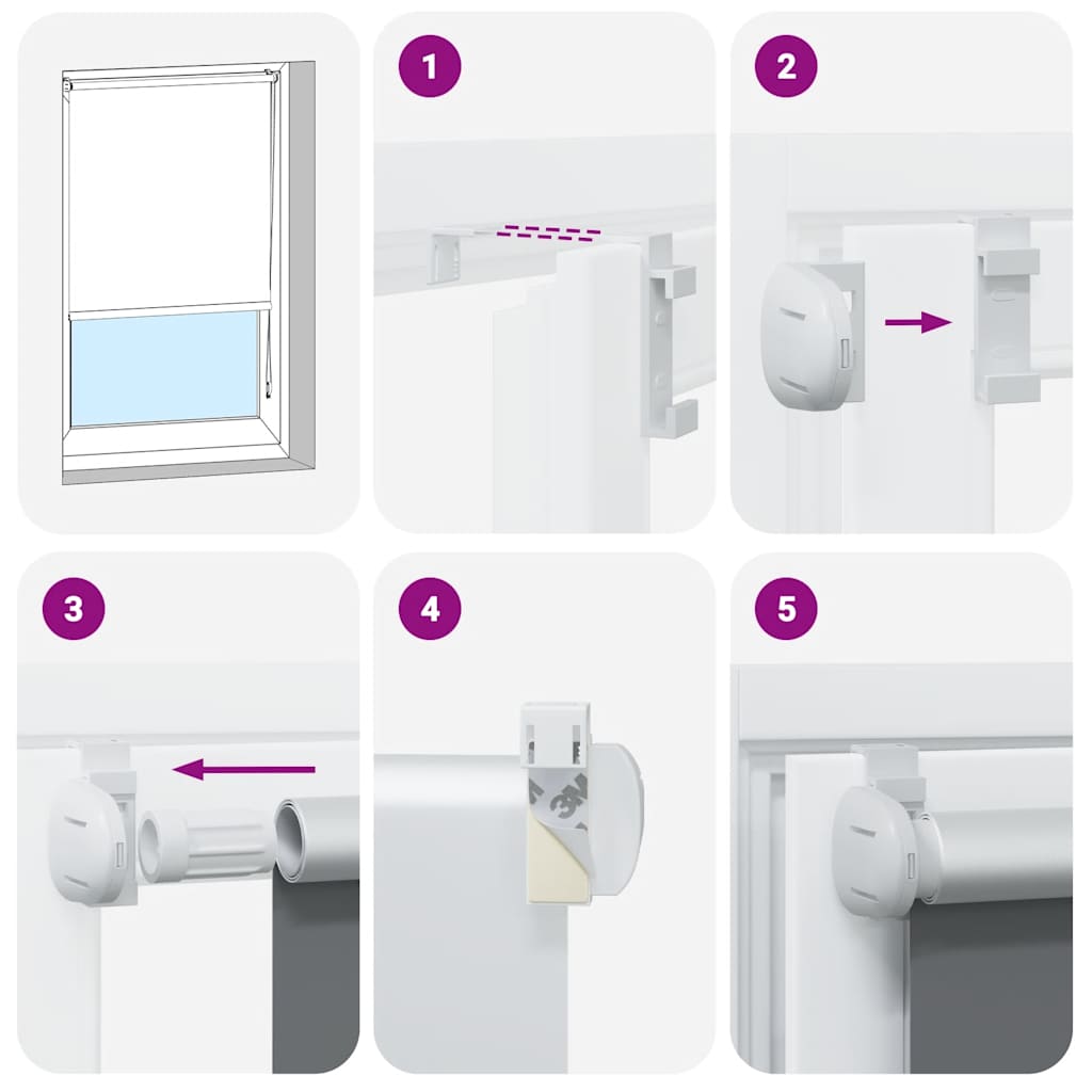 Tenda A Rullo Oscurante 115x175 Cm Larghezza Tessuto 110,7 cm - Image 6